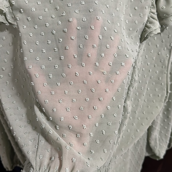 New York & Company Sheer Cover Shirt Quarter Length Sleeve size XL - Picture 7 of 12